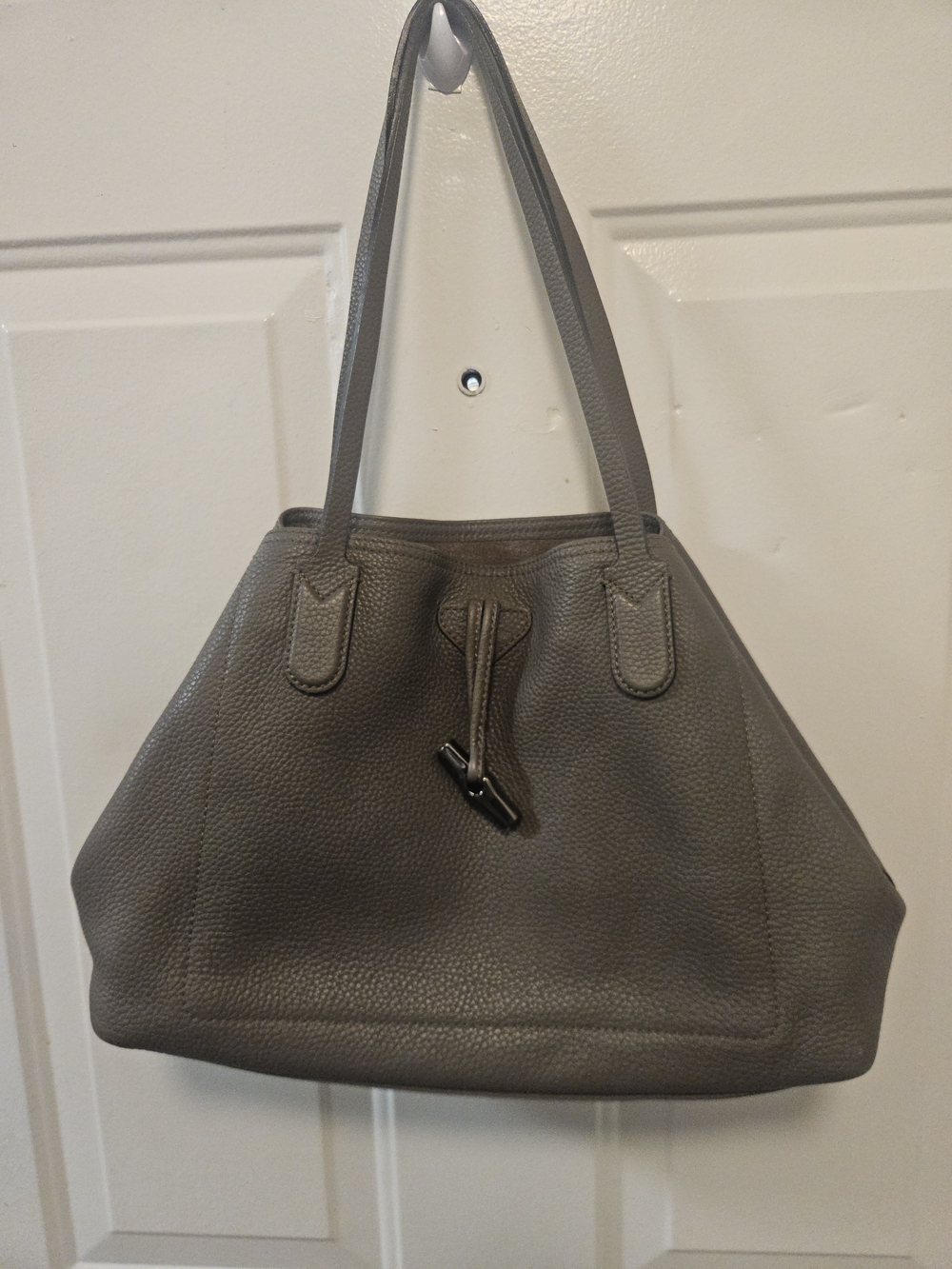 Longchamp Roseau Essential Gray Tote Bag